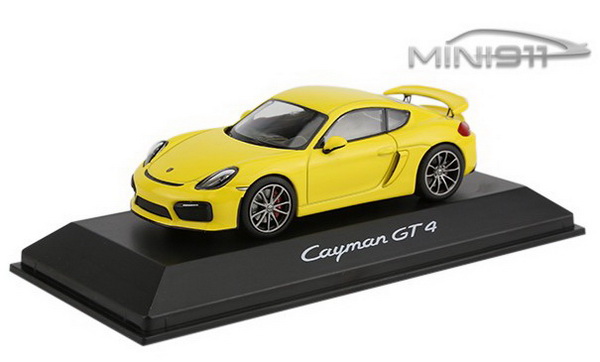 Модель 1:43 Porsche Cayman GT4 - yellow
