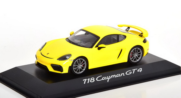 Модель 1:43 Porsche 718 (982) Cayman GT4 - yellow