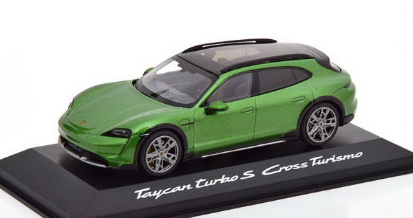 Модель 1:43 Porsche Taycan turbo S Cross Turismo - light green met