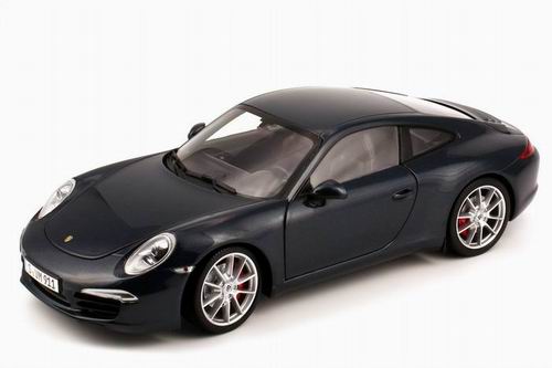Модель 1:18 Porsche 911 Carrera S (Typ 991) - dark blue