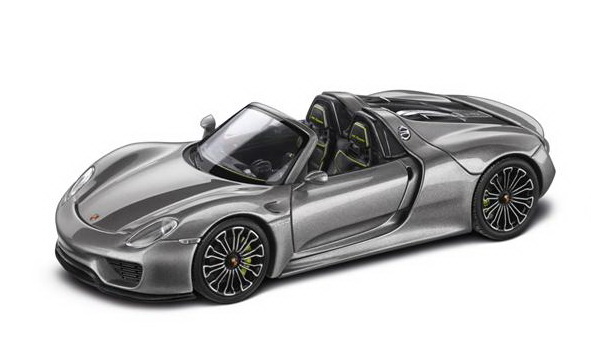 Модель 1:18 Porsche 918 Spyder - grey met.