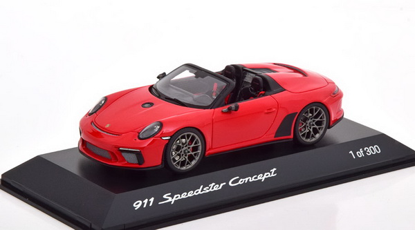 porsche 911 (991/2) speedster concept - red (l.e.300pcs) WAX02020093 Модель 1:43