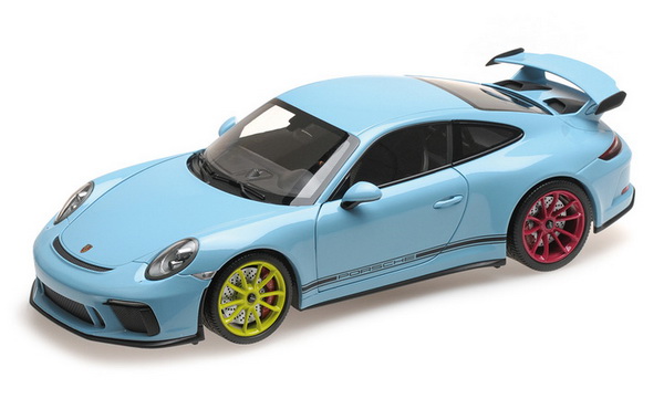 Модель 1:18 Porsche 911 (991 II) GT3 - Blue 2018