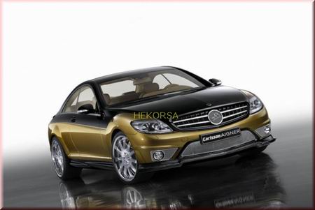 Модель 1:43 Carlsson Aigner CK65 RS EAU ROUGE (Mercedes-Benz CL 65 AMG C216 base) - gold/black