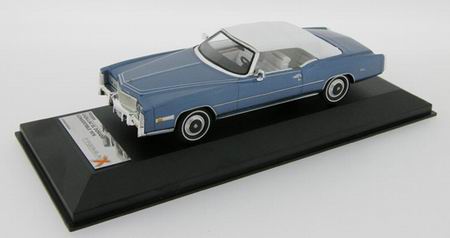 Модель 1:43 Cadillac Eldorado Closed Convertible - blue met/white interiors (L.E.500pcs)