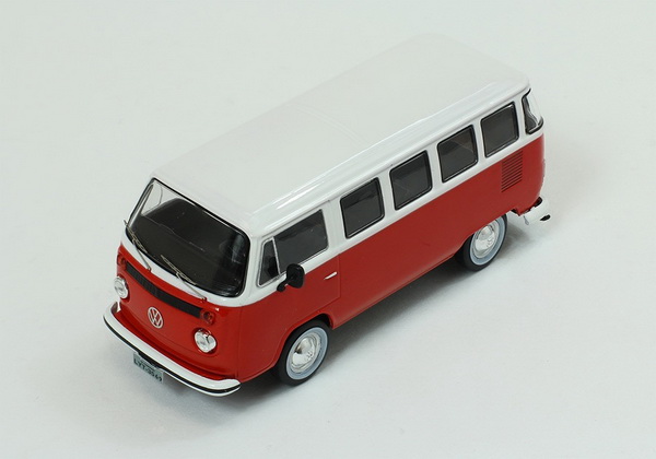 Модель 1:43 Volkswagen T2 Kombi (Бразилия) - red/white