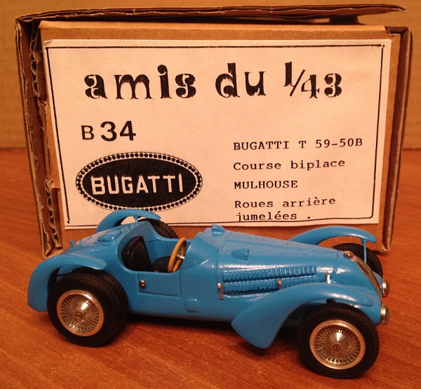 Модель 1:43 Bugatti T59-50B Course Biplace Mulhouse