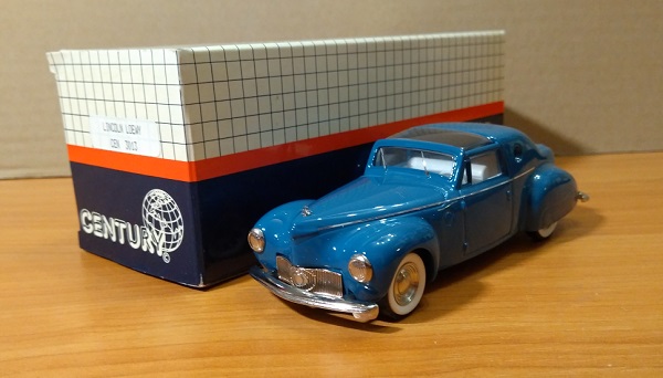 Модель 1:43 Lincoln Continental raymond Loewy - blue