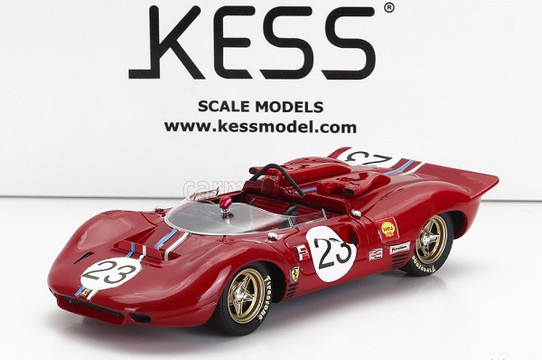 Модель 1:43 Ferrari - 350 P4 Spider Can-Am S/N0860 N 23 Riverside Race 1967 C.Amon Red