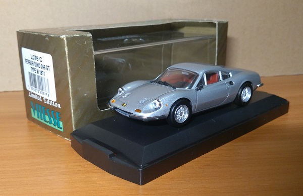 Модель 1:43 Ferrari Dino 246GT - Silver - Type M 1971