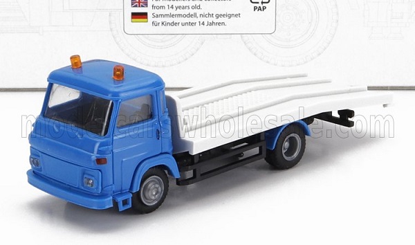 Модель 1:87 ALFA ROMEO A19 Truck Assistance Carro Attrezzi - Tow Truck Road Service 2-assi, Blue Light Grey