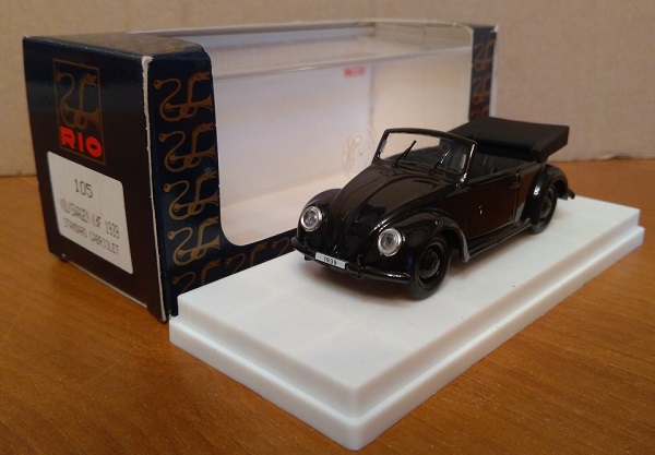 Модель 1:43 Volkswagen KDF Standard cabriolet - Black
