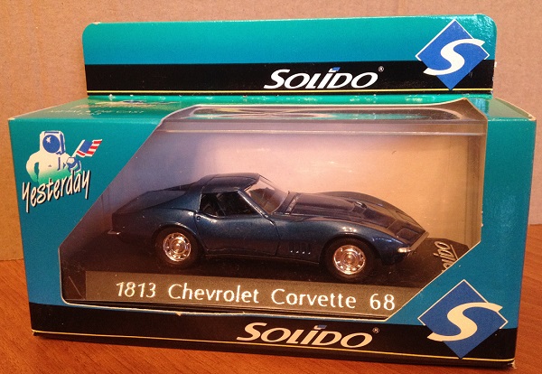chevrolet corvette - blue SOL1813 Модель 1:43