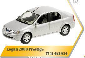 Модель 1:43 Dacia/Renault Logan - prestige silver