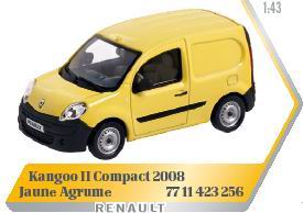 renault kangoo ii compact - jaune agrume 7711423256 Модель 1:43