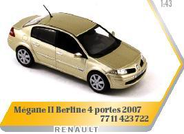 renault megane berline (седан) - beuge 7711423722 Модель 1:43