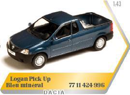 Модель 1:43 Dacia/Renault Logan PickUp - bleu mineral