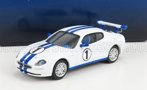 maserati 3002 trofeo №1 (2002), white blue 38308 Модель 1:87