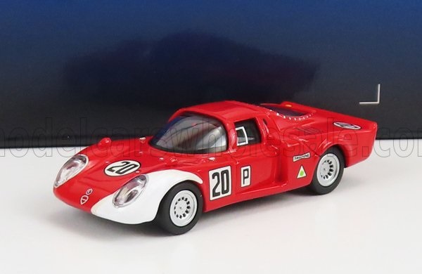 Модель 1:87 ALFA ROMEO 33.2 №20 24h Daytona (1968) U.Schutz - N.Vaccarella, Red White
