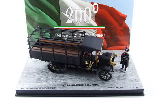 fiat 18bl 200th anniversary carabinieri with figure RIO200-3/D Модель 1:43