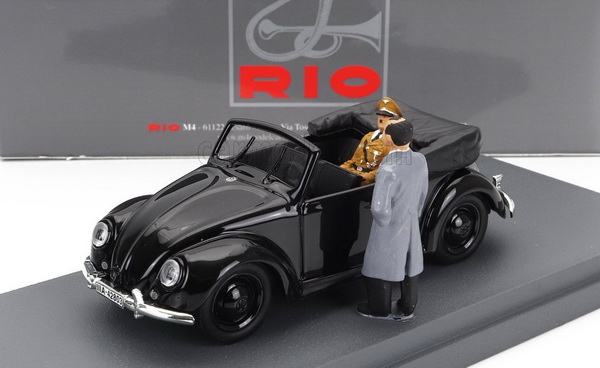 Volkswagen Beetle Cabriolet Open Porsche Figure - 1936 - Inspecting The First Beetle In Stuttgart RIO4712P Модель 1:43