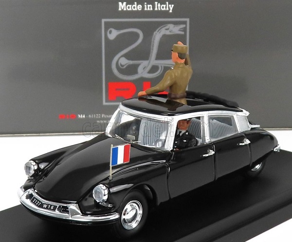 Citroen Ds19 Cablet With General De Gaulle And Driver Figure (1960), Black