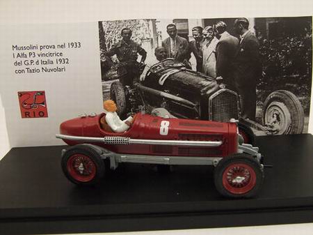 Модель 1:43 Alfa Romeo P3 GP Italia - Test by Benito Mussolini