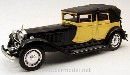 bugatti t41 royale - black/yellow RIO4260 Модель 1:43