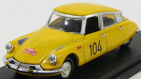 Citroen Ds19 №104 Rally Montecarlo (1962) Maurel - Courbe, yellow