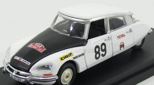 Модель 1:43 Citroen Ds21 №89 Rally Montecarlo (1970) Marcus - Bryde - Braein, White Black