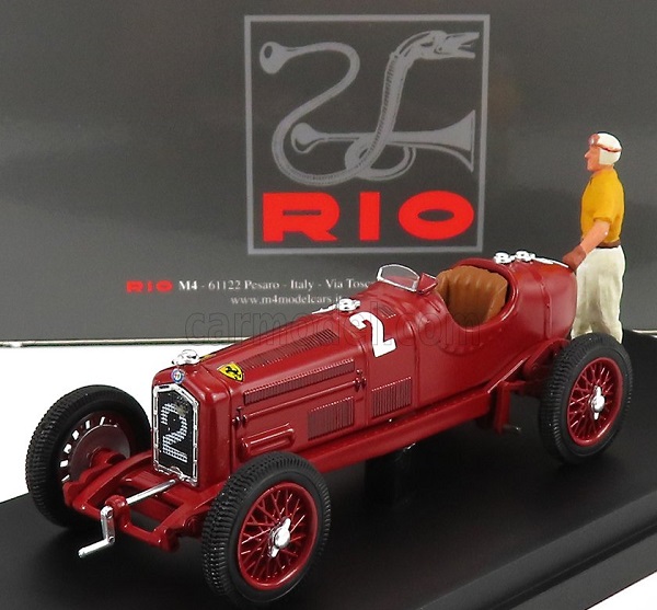 ALFA ROMEO P3 Tipo B №2 Winner Coppa Citta Di Bergamo (1935) Tazio Nuvolari, Red