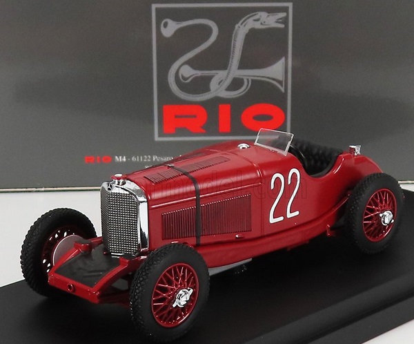 MERCEDES-BENZ F1 SSK 7.1l S6 Supercharged Spider №22 Monza GP (1931) B.Ivanoski - H.stoffel, Red RIO4671 Модель 1:43