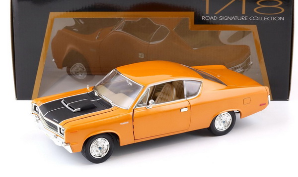 Модель 1:18 AMC Rebel Coupe - 1970 - orange/black