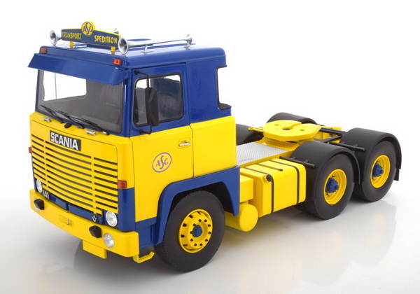 Модель 1:18 Scania LBT 141 «Transport-ASG» - yellow/blue