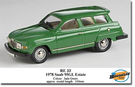 Модель 1:43 Saab 95 Estate - jade green