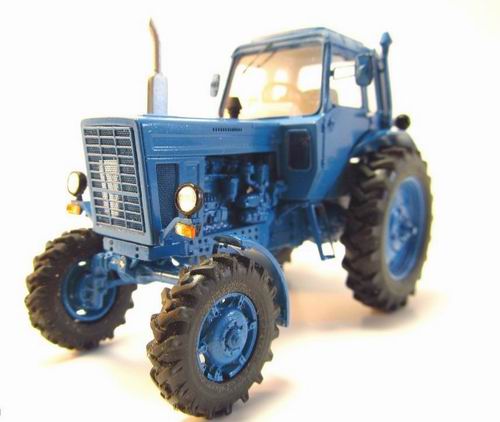 Модель 1:43 МТЗ-82 «Беларусь» трактор колёсный - синий