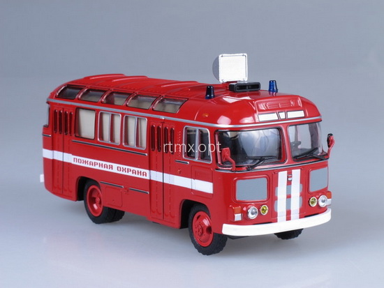 Автобус-672 пожарный штабной 900078120003 Модель 1:43