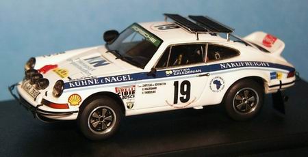 Модель 1:43 Porsche 911 Carrera RS №19 «Kuhne - Nagel» Safari-Rally (Bjorn Waldegaard - Hans Thorszelius) KIT