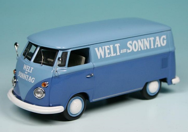 VW T1 Bulli Van "Welt am Sonntag" darkblue/lightblue