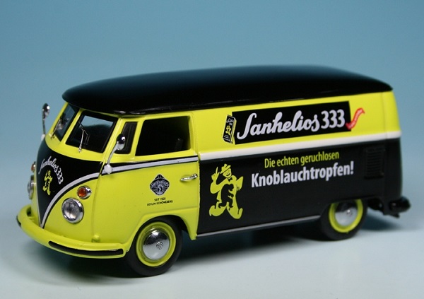 VW T1 Bulli Van "Sanhelios" black/yellow 003078 Модель 1:43