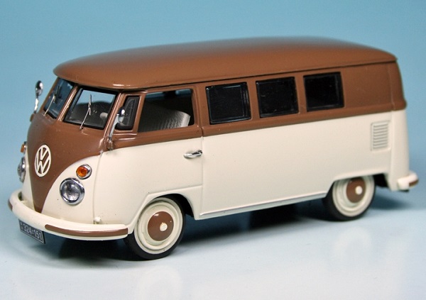 VW T1 Bulli Bus beige/brown 003088 Модель 1:43