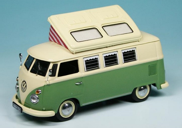 Модель 1:43 VW T1 Bulli Westfalia Camping-bus reseda-green/beige