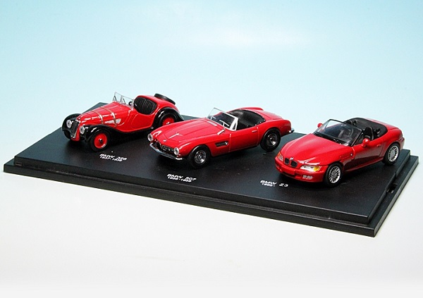Модель 1:43 BMW 328 Roadster, BMW 507 Roadster and BMW Z3 Roadster Set 