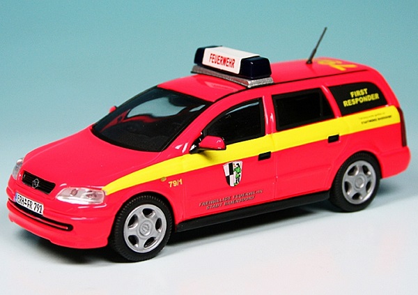 Opel Astra G Caravan (1998) «Freiwillige Feuerwehr Baiersdorf» 004377 Модель 1:43