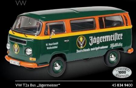 Модель 1:43 Volkswagen T2a Bus «Jagermeister»