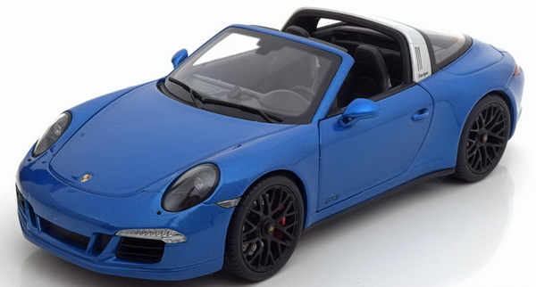 Модель 1:18 Porsche 911 (991) GTS targa 4 - blue