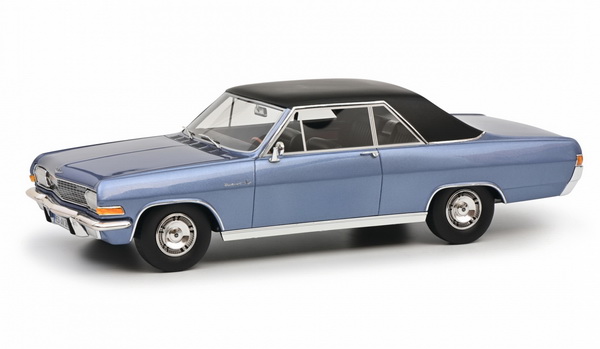 Модель 1:18 Opel Diplomat A Coupe 1965-1967 light blue met./black
