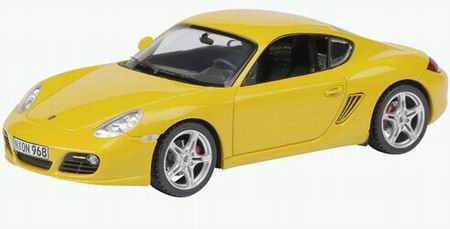 porsche cayman s new - speed yellow 7302 Модель 1:43