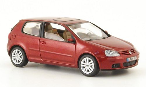 Модель 1:43 Volkswagen Golf V (3-door) - red met