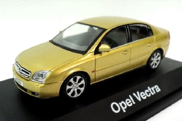 opel vectra 2002 (gold) (opel promotional) 1799058 Модель 1:43